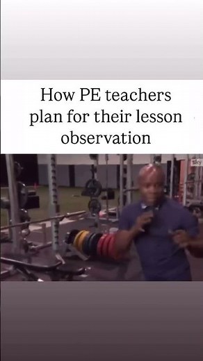 How PE teachers plan for their lesson observation