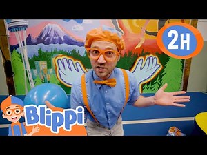 Blippi Learns Tricks at Circus Center | @Blippi | Learning for Kids