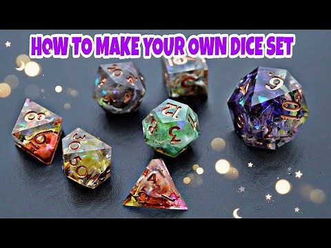 Easy How to Make your own DICE SET | Resin Dice Set Made from Cheap Ebay Dice Moulds