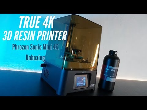 - True 4K Resin Printer - Phrozen Sonic Mini 4K - Unboxing & First Print