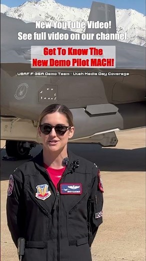 Meet MACH! USAF F-35A Demo Team new pilot & commander. Full video on our channel. #f35 #aviation
