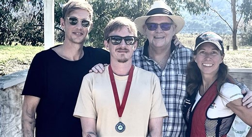 Australian music icon, John Farnham, brought his two sons for a shot on a perfect Saturday to our Lilydale venue at the Melbourne Gun Club today. Lots of banter between the three of them, but young James was playing to win and took home the Gold Medal with a sensational 17/20. | Go Shooting