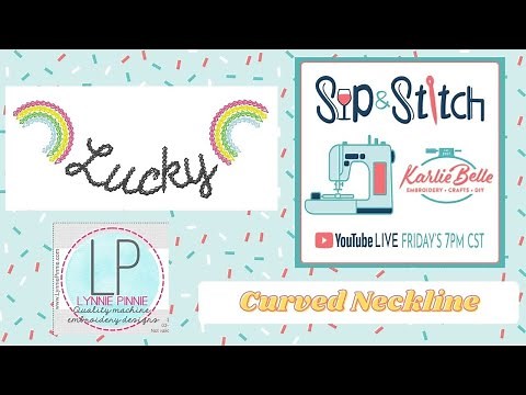 Sip & Stitch LIVE Beginner Machine Tutorial Curved Neckline