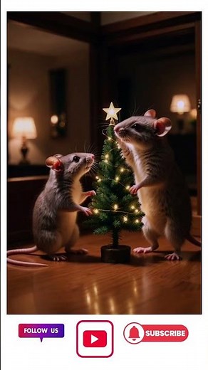 Tiny Mice Christmas Animation | Cozy Festive AI Animation