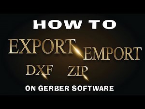 How to pattern File DXF, ZIP, EXPORT, IMPORT File by Gerber Software │