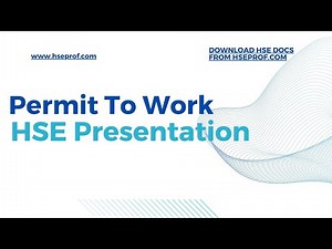 Work Permit System HSE Presentation | hseprof.com | HSE Docs