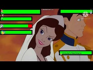 The Little Mermaid (1989) Crash The Wedding Scene with healthbars