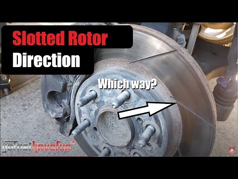 Slotted Brake Rotor / Disc Installation Direction (Which Direction is CORRECT?) | AnthonyJ350