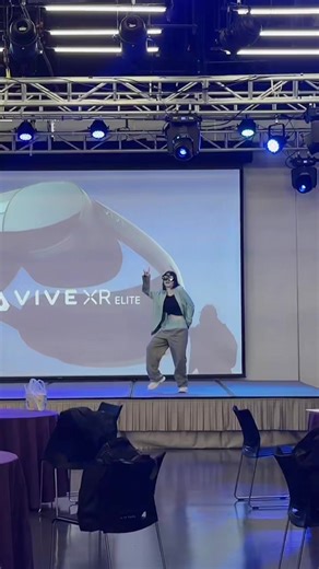 The XR Elite is my secret weapon for being the coolest person in the room 😎\t#htcvive #VIVEXRElite #rockstar