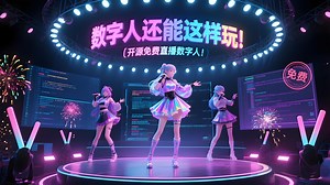 数字人还能这样玩！开源免费直播数字人！