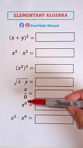 Elementary Algebra: Basic Math Review📚 #mathematics #profmathwizard #math #maths Prof Math Wizard | Prof Math Wizard