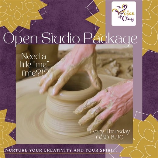 Join us for Open Studio Time at Voice of Clay, where the wheel and the clay invite you to slow down, ground yourself, and express what’s within. Whether you’re a seasoned potter or just beginning, our studio is a welcoming space to create, breathe, and reconnect. Your time at the wheel is more than art—it’s self-care. Learn more & reserve your spot: voiceofclay.com/open-studio-time #VoiceOfClay #PotteryAsWellness #OpenStudio #GroundYourself #ClayHealing #MindfulMaking #WellnessThroughArt | The V