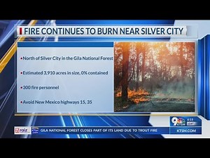 Wildfire burning near Silver City at nearly 4K acres