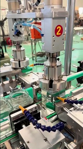 Servo Dual-Swing Gripper Capping Machine | Automatic Bottle Sealing Process #cappingmachine