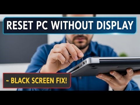 How to Reset PC Without Display | Black Screen No Display Fix
