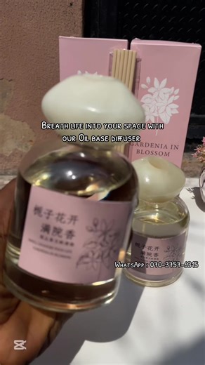 Reed diffuser help add refreshing fragrance to your space. This is not your regular diffuser, talk about oil base diffuser that add long lasting scent to your space Price: N18k📌