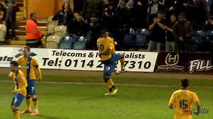 ⏪ Matt Green finishes off a fine team goal at home to Hartlepool, 10 years ago this week! #Stags 🟡🔵 | Mansfield Town Football Club