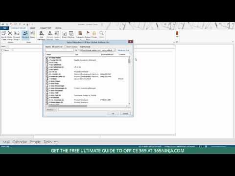 How to Create a Contact Group/Distribution List in Outlook 2013
