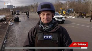 Overnight, President Zelenskyy delivered a defiant message to Vladimir Putin, doubling down on his pledge to lead Ukraine. Richard Engel has the latest on the Today Show from Irpin, a suburb of Kyiv. Russian forces are hoping to take over this neighborhood and use it to enter the capital. But, so far, Ukrainian troops are holding them off. | On Assignment with Richard Engel