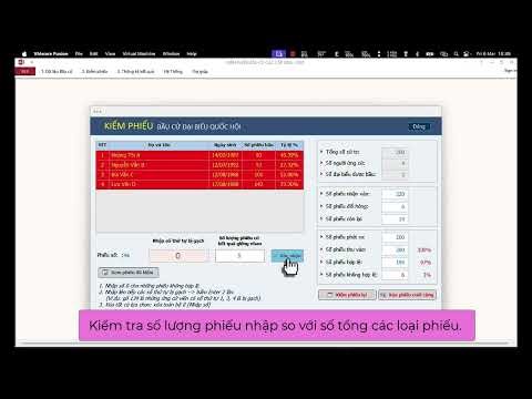 Ứng dụng kiểm phiếu bầu cử 2026 - Ms Access - Miễn phí (Version 2)