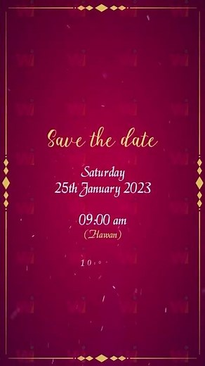 Thread Ceremony Invitation Video Maker Rs 1299 - Digital Thread Ceremony Invitation Video By WIV