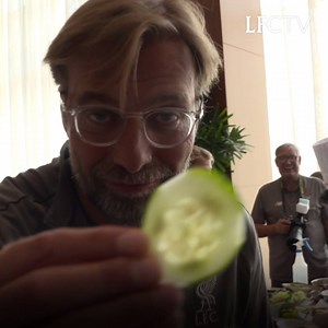 4.1M views · 6.5K reactions | "I like salmon" Jürgen Klopp being Jürgen Klopp... 藍藍藍 The boss was in brilliant form when he dropped in at a cooking class with some local kids. #LFCPreSeason  | Liverpool FC | Facebook