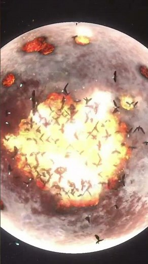 Alien creatures attack Pluto