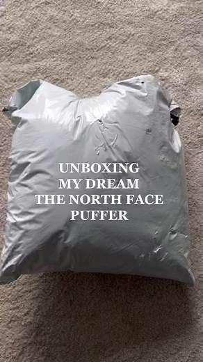 THE BROWN 🥹🤎 #thenorthface #northface #brownpuffer #brown #unboxing