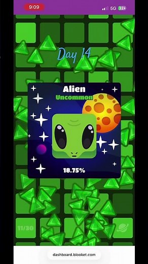 Day 14 of opening packs in Blooket!