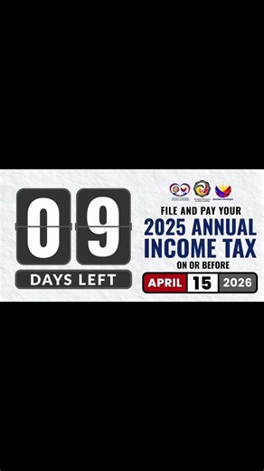 ⏰ 9 days before the tax deadline!