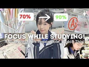 How to Focus While Studying (Even If You Get Distracted Easily) 🤍🫧