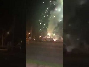 Big firework tent blows up!