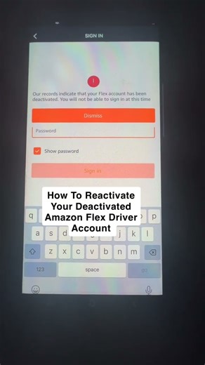 How To Reactivate Your Deactivated Amazon Flex Driver Account #amazon #amazonflex #amazonprime #bot