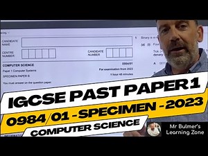 IGCSE Computer Science 0984-01 - Paper 1 - Specimen 2023