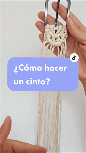 Cinto de macramé en sólo 3 pasos!! #cintos #macrameaccesorios #consejosdemacrame #macrametutoriales #macramemanualidades #macramelove #macramearte
