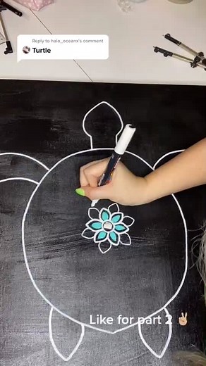 Reply to @halo_oceanx turtle it is! #turtleart #art #fyp #artist #turtle