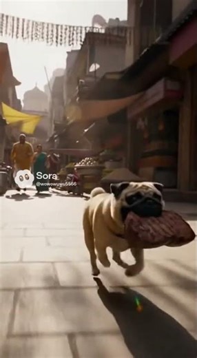 Pug Caught Stealing Steak From Butcher 😱🥩🐶