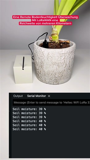 @azdeliveryofficial on Instagram: "Remote Bodenfeuchtigkeit Überwachung mit LoRa #azdelivery #electronics #microelectronica #diy #maker #sensor #pflanze"