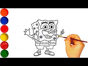 How To Draw SpongeBob SquarePants | How To Draw SPONGEBOB Step By Step EASY | Drawing Spongebob easy