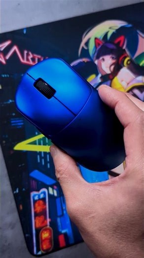 Coolest blue color on any mouse! Unboxing @rawmesports Leviathan v4. #gamingsetup #gamingmouse