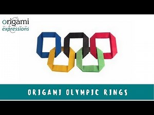 How to Fold Origami Olympic Rings (step by step instructions)