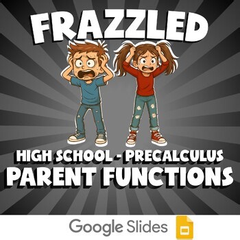 Parent Functions FRAZZLED Math Game - No Prep PreCalculus Review Activity