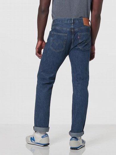 Watch Levi's Men's 501 Original Fit Denim Jeans, Blue on Amazon Live