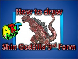 How to Draw Shin Godzilla 3rd Form