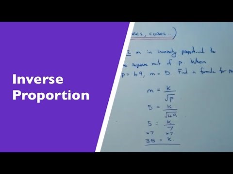 Inverse Proportion Formulas (Part 2 – y is inversely proportional to x squared or x cubed)