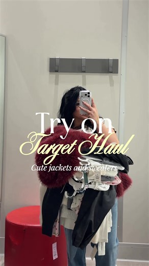 Cute Jackets and Sweaters Try-On from Target