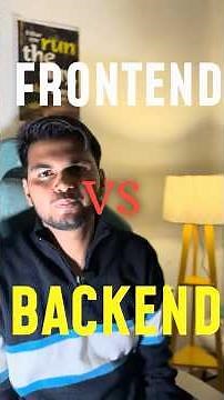 Frontend Dev vs Backend Dev — What’s Better in 2026? #frontend #backend #fullstack