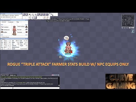 [RAGNAROK CLASSIC] Rogue "Triple Attack" Farmer Build, NPC Equips