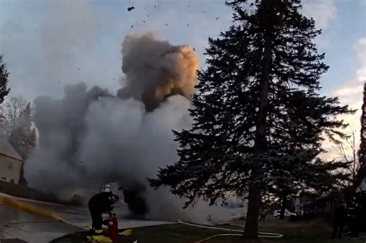 Garbage truck explosion shakes quiet Chicago suburb