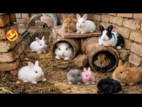 Easy Way to Clean a Rabbit House | Rabbit Cage Cleaning|| Haseeb Home Birds